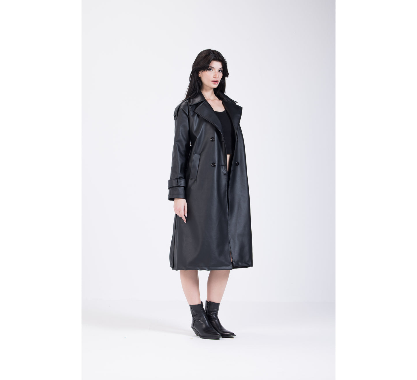 Diva Furry Leather Coat