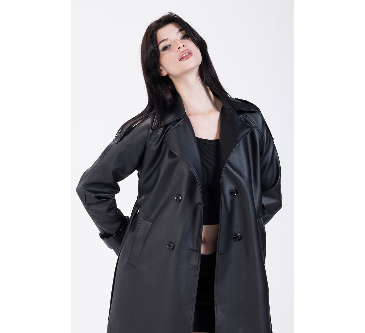 Diva Furry Leather Coat