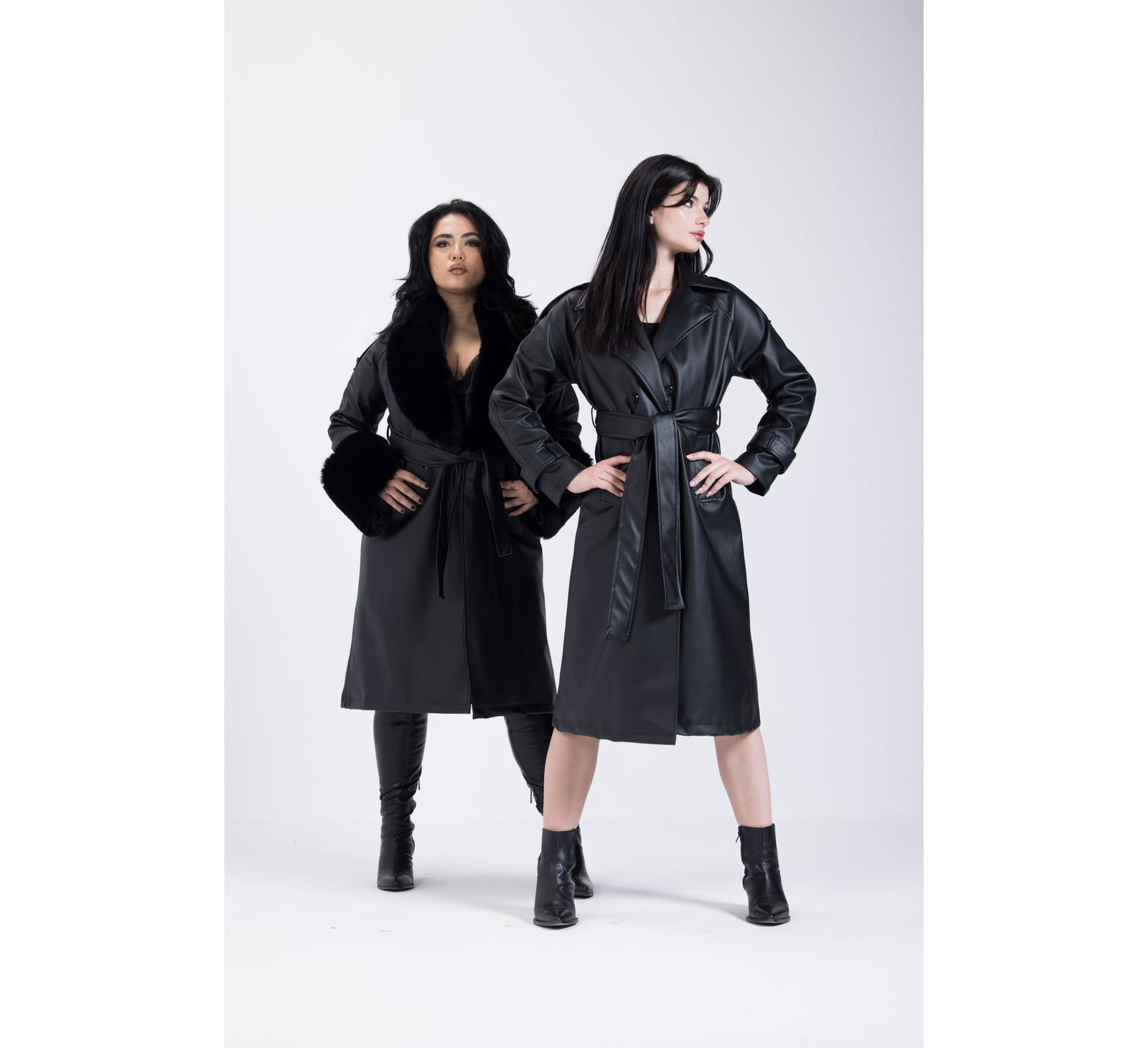 Diva Furry Leather Coat