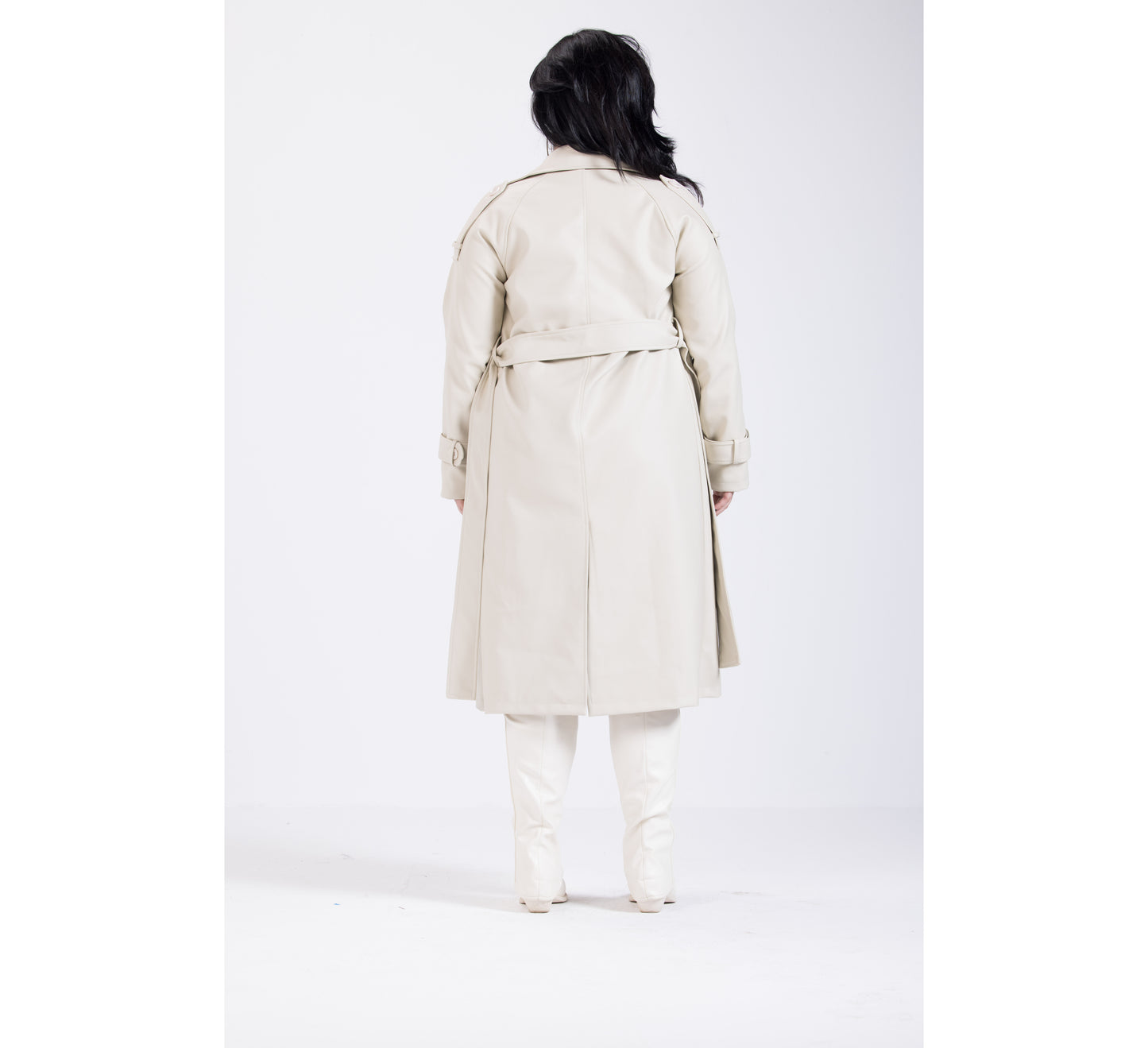 Champagne Leather Coat