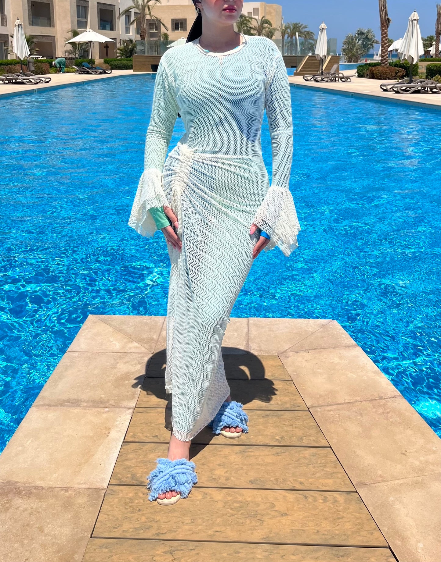 Knit beach dress