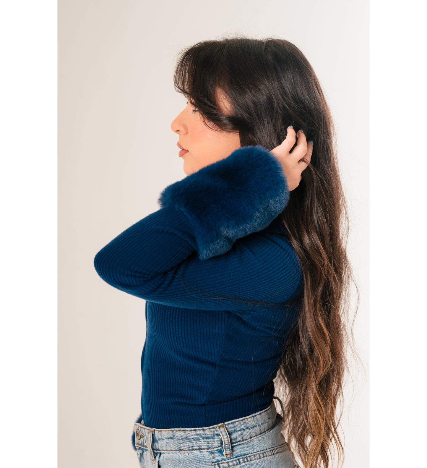 Furry Cropped Jacket