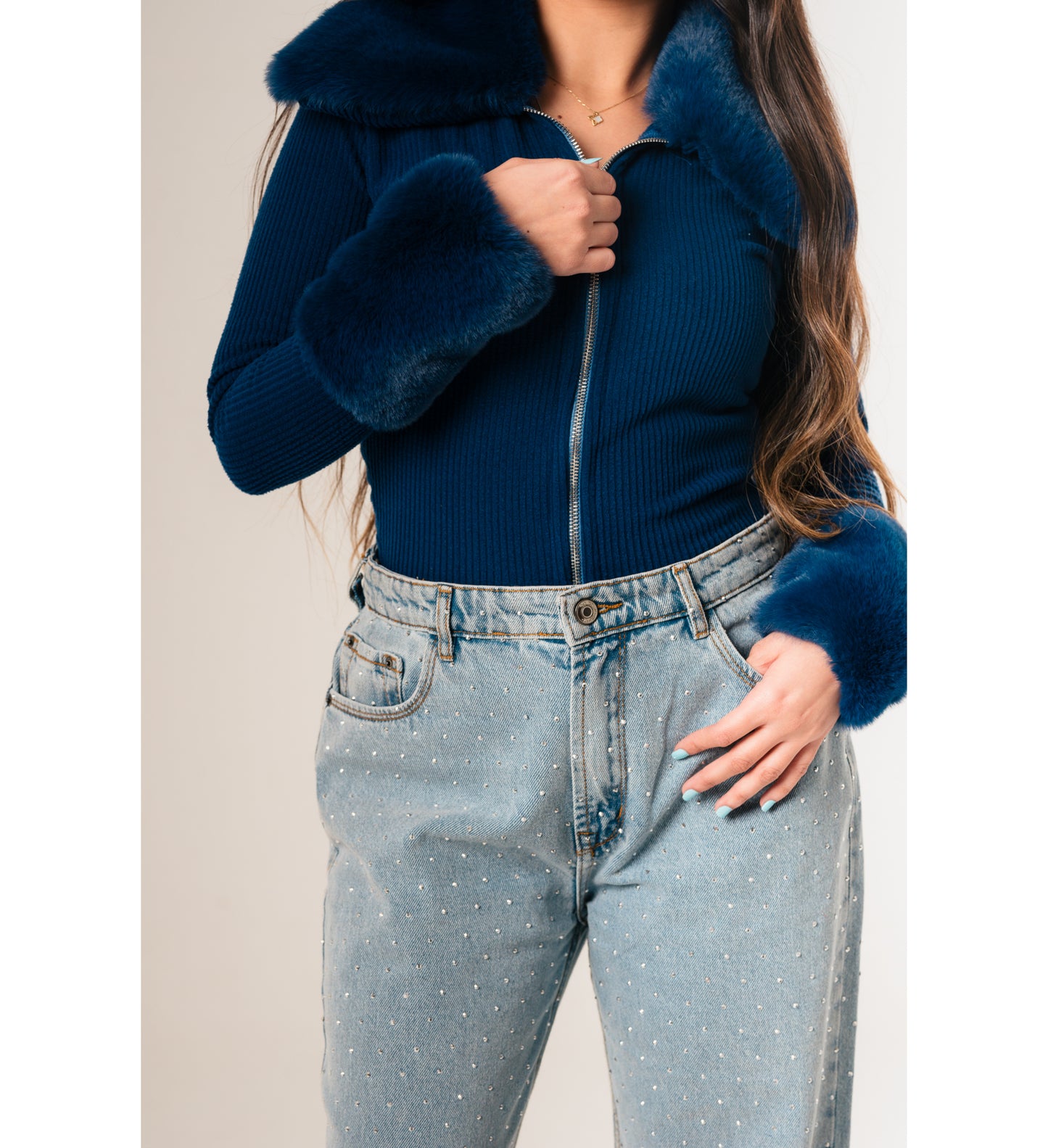Furry Cropped Jacket