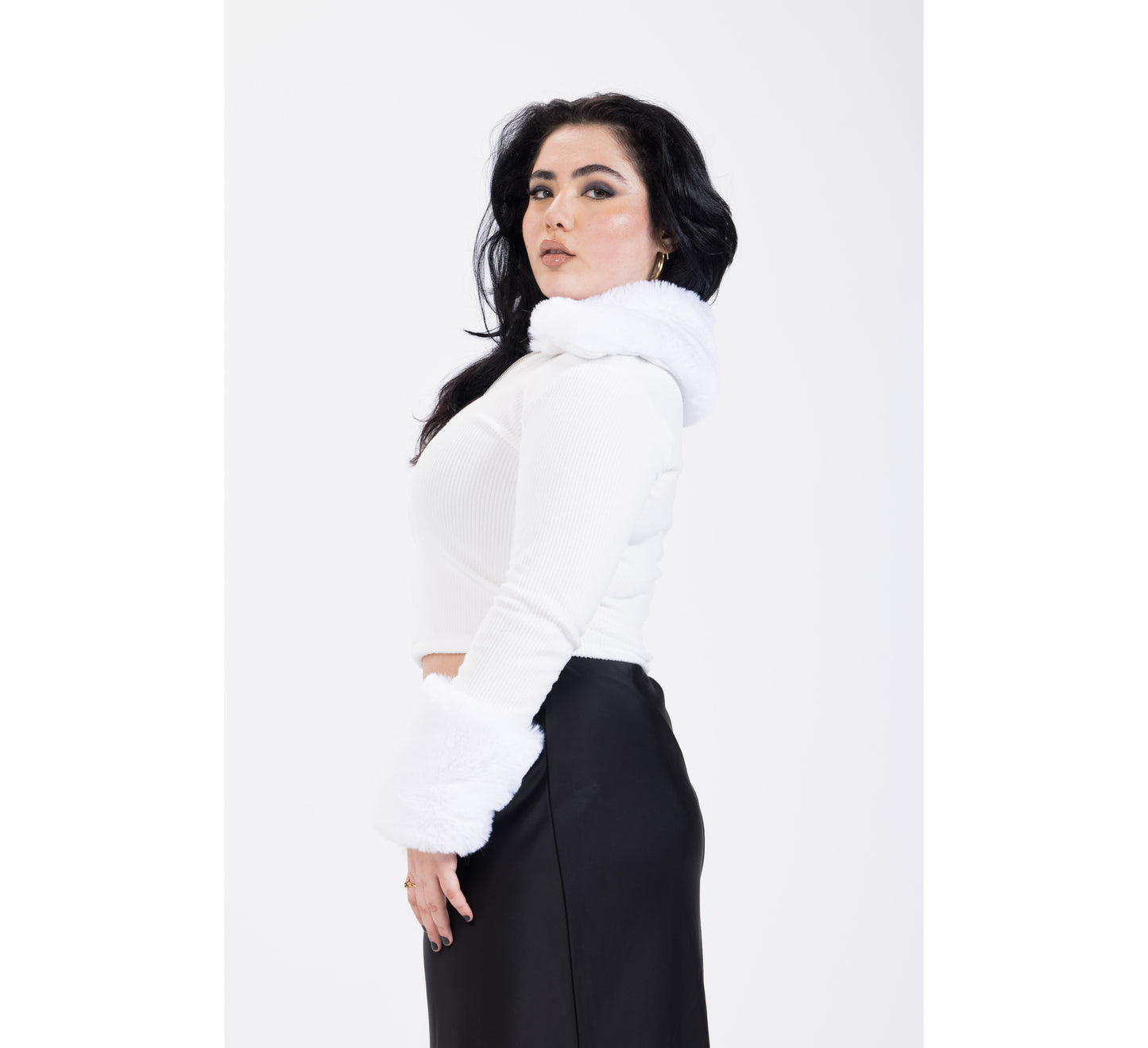 Furry Cropped Jacket