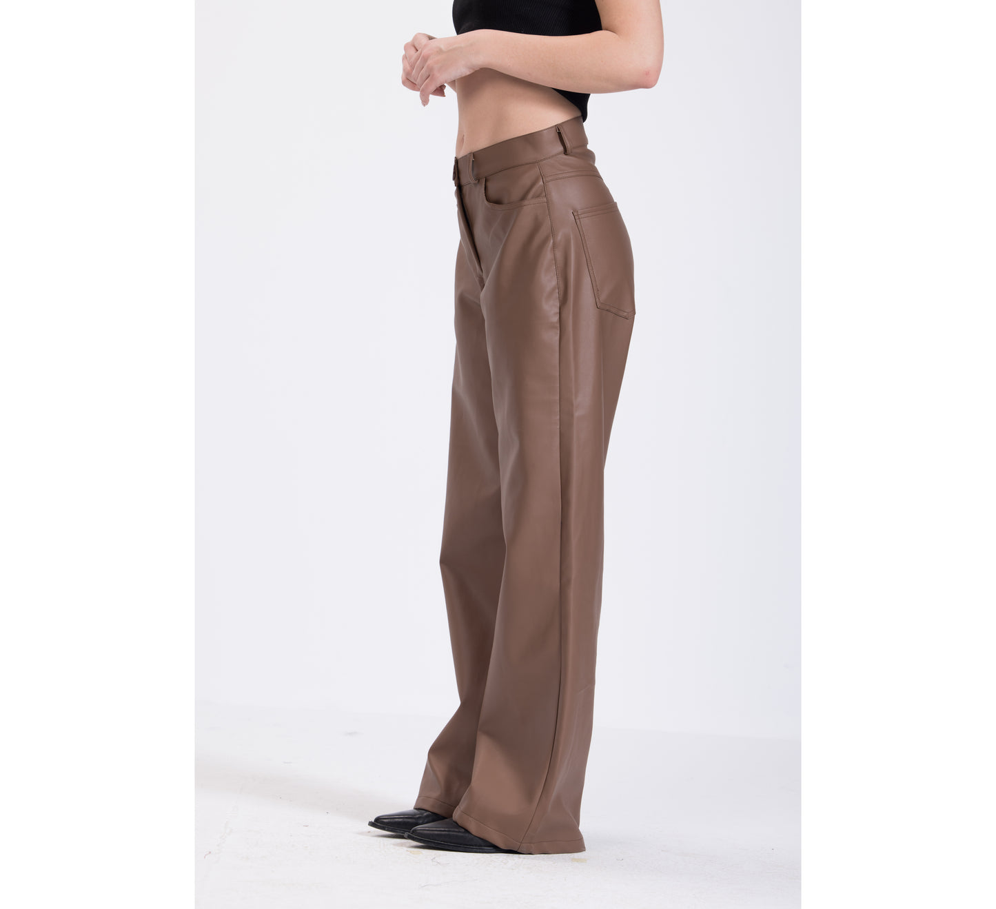 Mocha Leather Pants